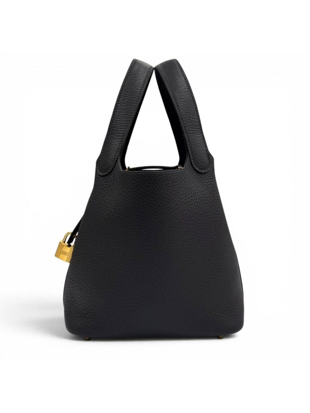 Hermes Picotin Lock PM 18 Cavern Taurillon Clemence Gold Handbag French